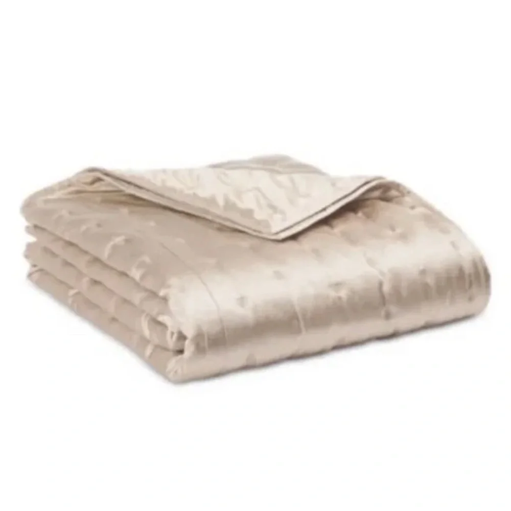 Hudson Park Collection Nouveau Velvet Diamond Queen Coverlet